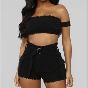 Fashion nova Miami night short set